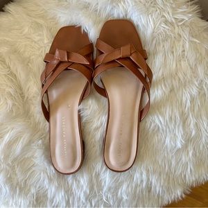 Loeffler Randall Evaline Brown Cognac Sandals
